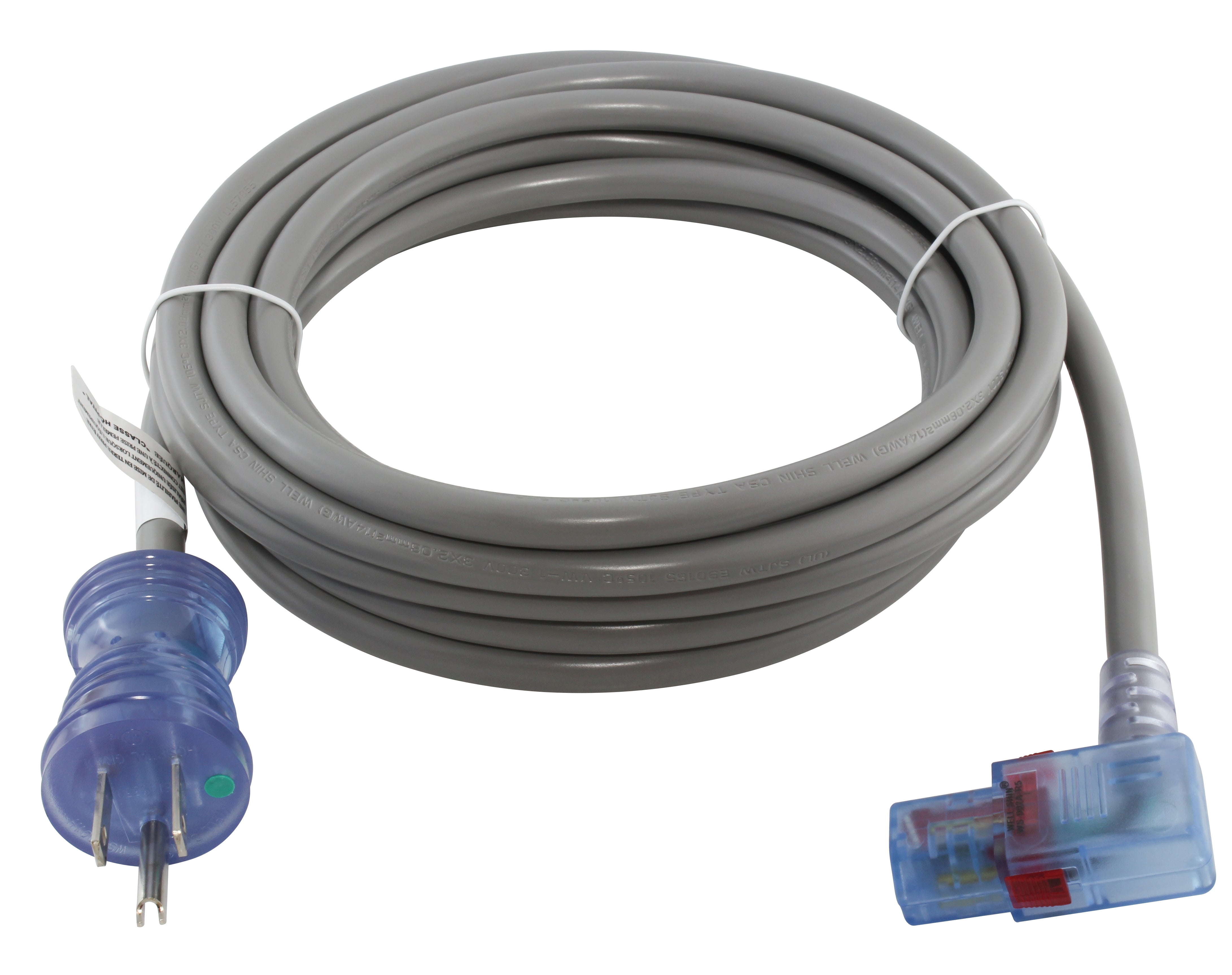IEC C13 Medical Grade Power Cord with Locking Right Angle – AC Connectors
