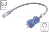 AC WORKS® medical and household plug to IEC C13