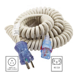 AC Works, medical cart cord, household plug to IEC C13
