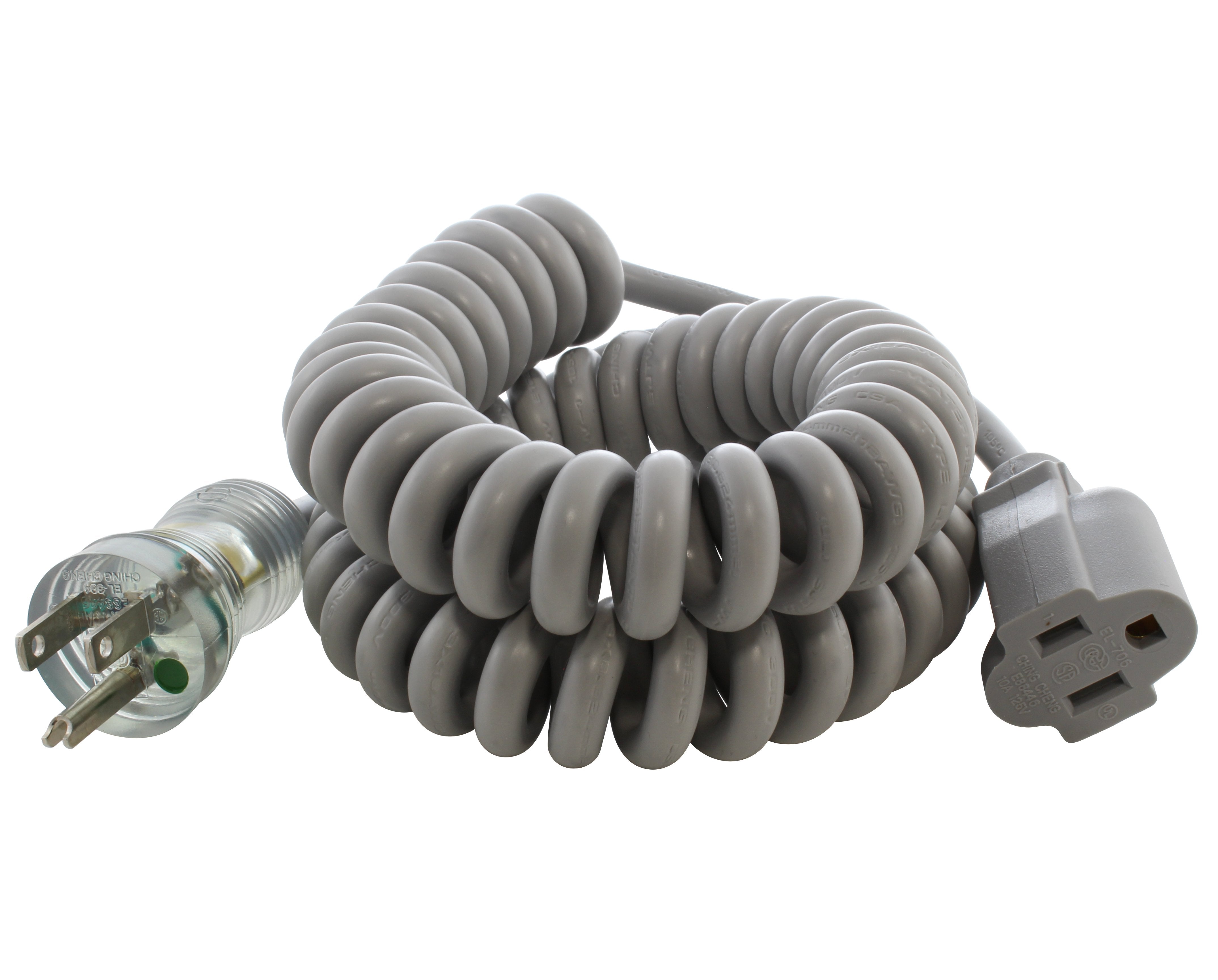 coiled medical grade cords for data cart, green dot medical grade cord for hospital use