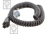 NEMA 5-15 green dot medical grad power cord with regular household connections