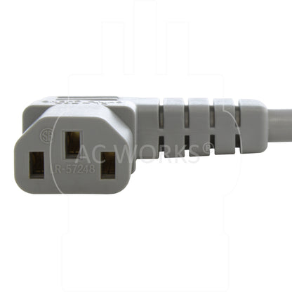 left IEC C13, left angle C13 connector