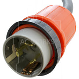 NEMA SS2-50P, SS250 male plug, locking plug with locking ring