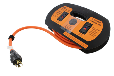 PD4GF-010, daisy chain generator PDU by AC WORKS®, chainable generator power distributor from AC Connectors, L14-30 generator power distributor