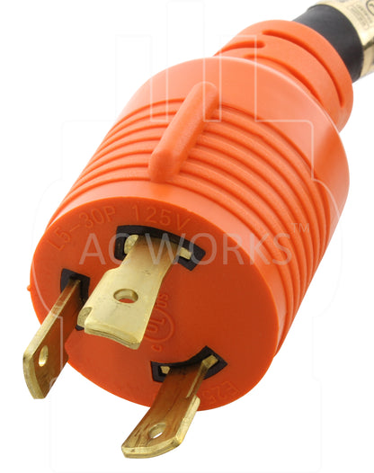 NEMA L5-30P 30A 125V 3-prong locking plug