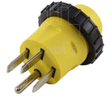 AC Works Brand, AC Connectors, NEMA 14-50P, 1450 plug, RV/Marine 30 amp adapter