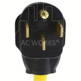 NEMA 14-50P, 1450 male plug, 4-prong 50 amp plug, range plug, straight blade 50 amp generator plug
