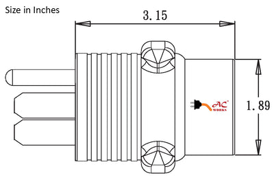 AC Connectors, AC Works, RV1450TT, RV 50 amp Plug, TT-30 RV adapter