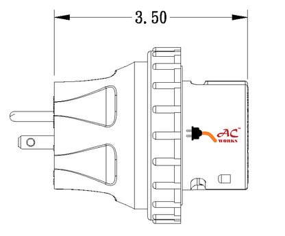 AC Works, RV/Marine 30 amp connector, transfer switch adapter