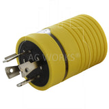 twist lock adapter for generator outlet 