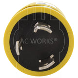 AC WORKS® [RVL530TT] RV Generator Adapter L5-30P 30A 3-Prong Locking Plug to RV 30A TT-30R adapter