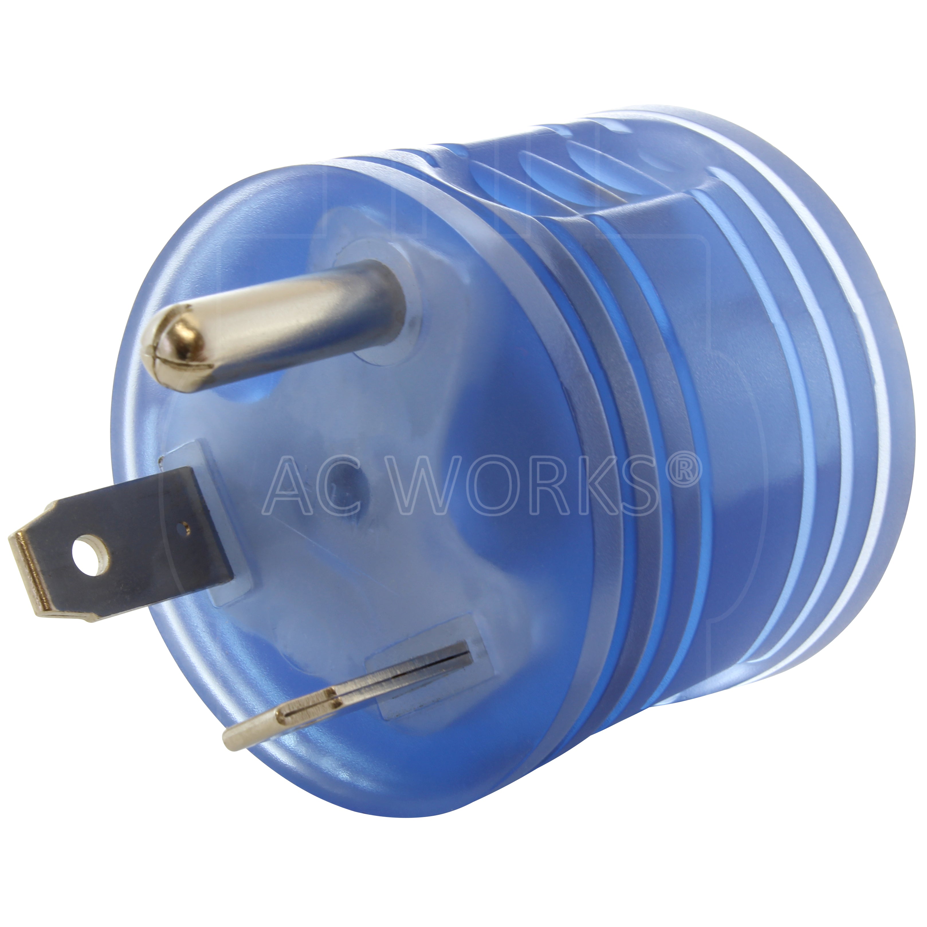 compact RV adapter with power indicator