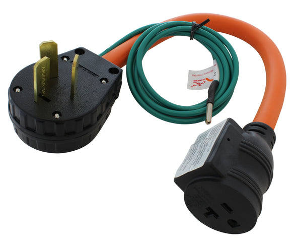 1.5FT 3-P 10-50P Dryer/Range/Welder Plug to Home Outlet W/ 20A Breaker – AC  Connectors