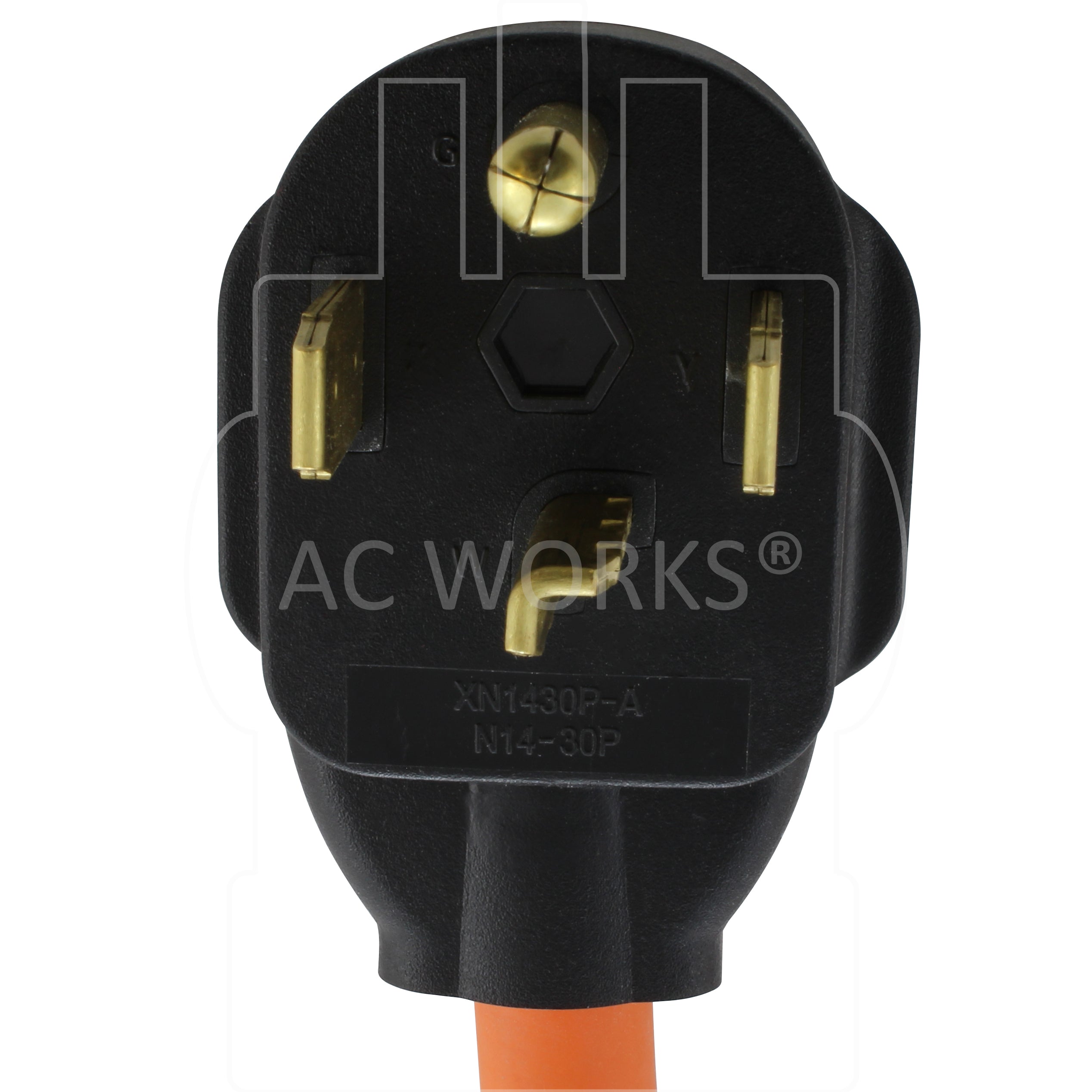 4-prong 30A 250V NEMA 14-30P dryer plug