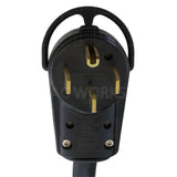 AC WORKS® [S1450L1430] 14-50P 50A Plug to L14-30R 4-Prong 30A Generator Locking Connector