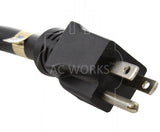 NEMA 5-15P, regular household plug, nickel plated plug