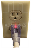 plug with power indicator light