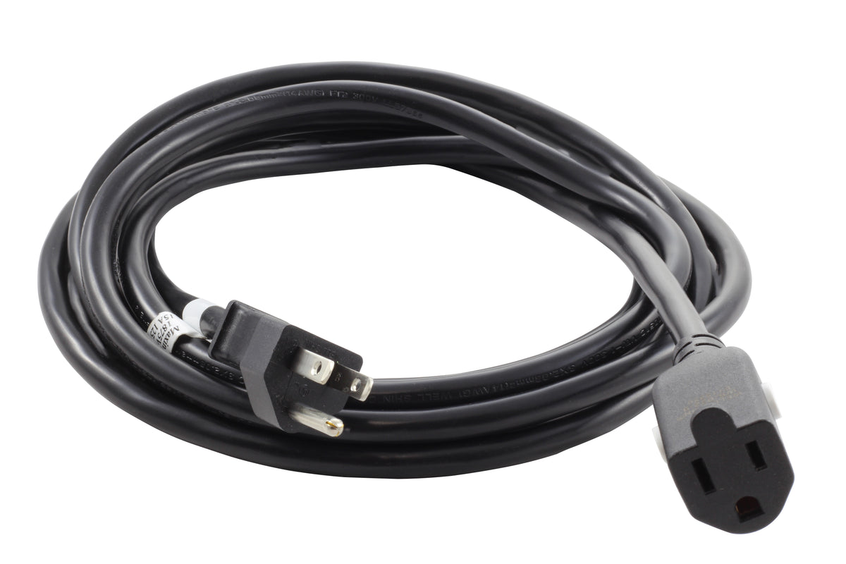 AC WORKS® 15 Amp NEMA 5-15 10 Foot Locking Extension Cord – AC