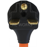 AC WORKS® [S630620-012] 1FT 30A 3-Prong 6-30P Commercial HVAC Plug to 6-15/20 Outlet