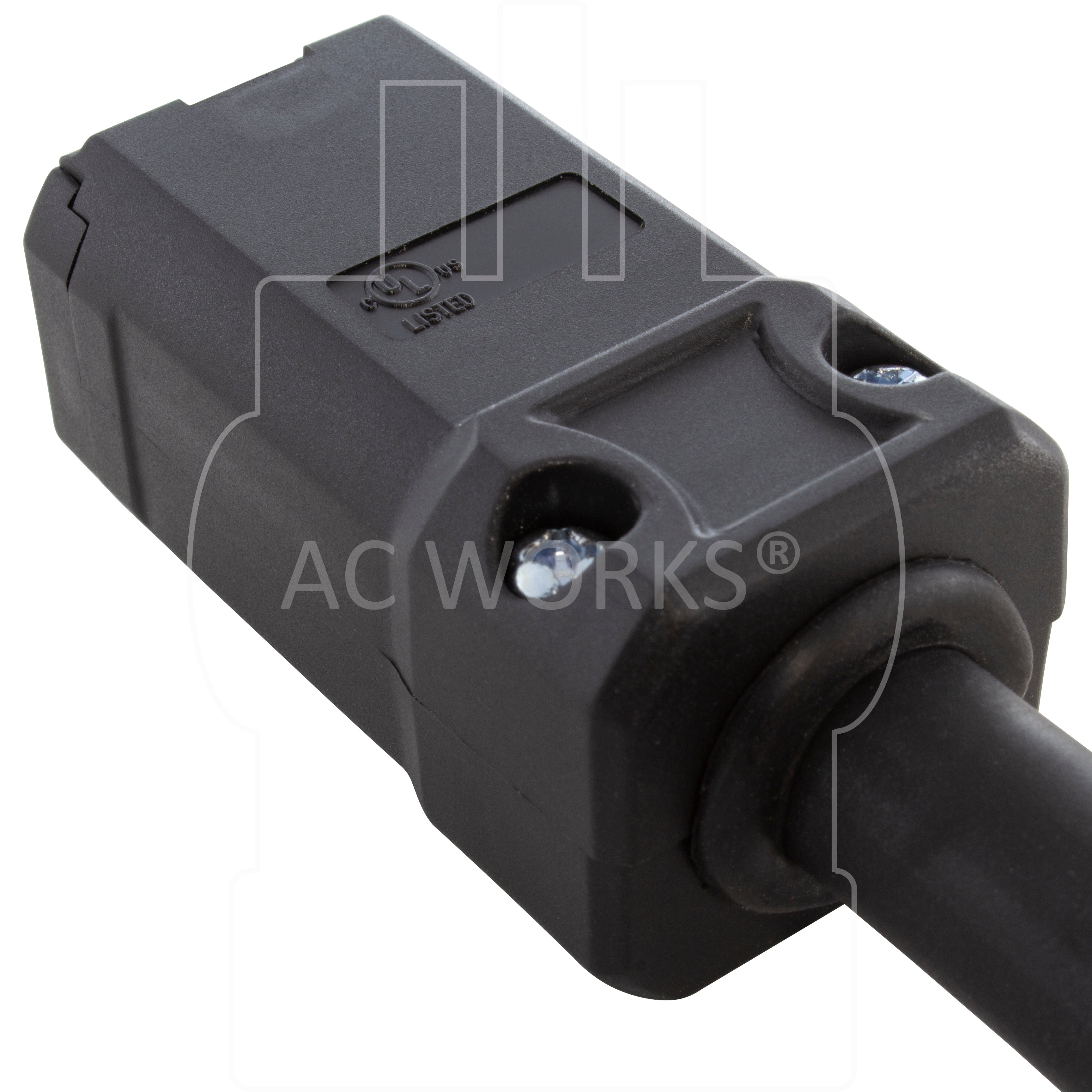 AC WORKS® 1ft. NEMA L5-30P to 15/20A Female Adapter Cord – AC