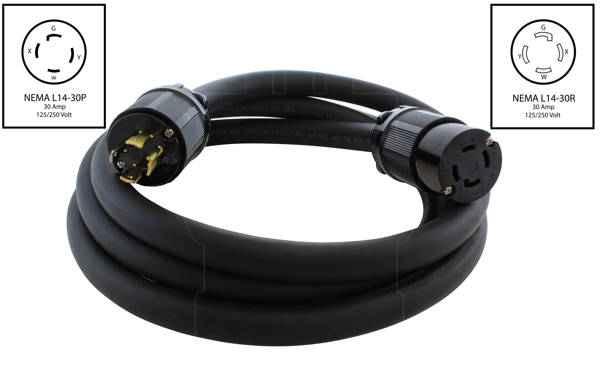 Journeyan-Pro 2713 30 Ap, 125/250 Volt, NEA L14-30R, 3P, 4W, Connettore Di Bloccaggio Della - Foto 6