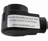 Manually set charging limit to 24 amps