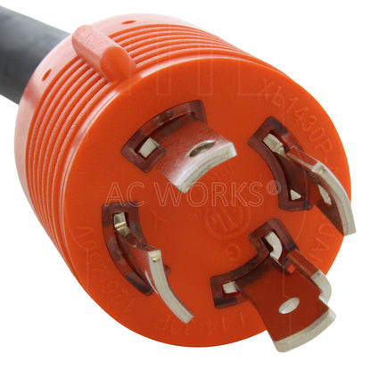 NEMA L14-30P 4-prong 30A 125/250V locking male plug