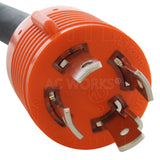 NEMA L14-30P 4-prong 30A 125/250V locking male plug