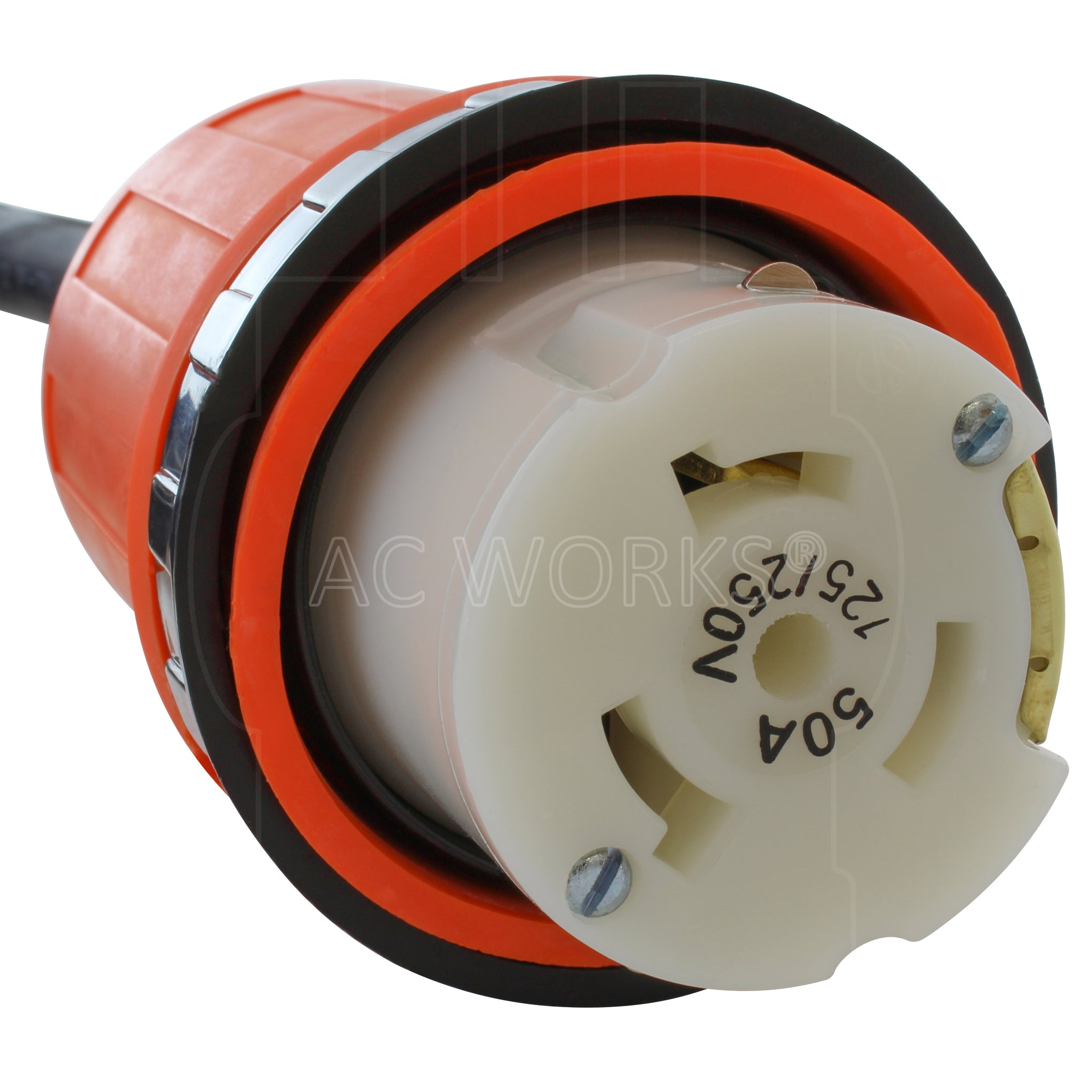 RV 30A TT-30P Plug to SS2-50R RV 50A Detachable Inlet Rubber Adapter ...