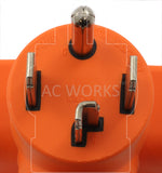 AC Works, NEMA 14-30P, 1430 plug, 4 prong dryer plug