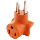 right angle adapter, orange adapter, 90 degree adapter, welder adapter, AC WORKS, AC Connectors, generator to welder adapter