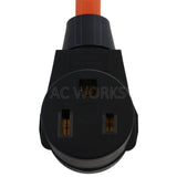 AC WORKS® [WD515650-018] 1.5ft 15A 125V NEMA 5-15 Household Outlet to 6-50 Welder Adapter