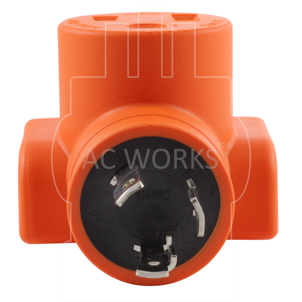 AC WORKS Welder Adapter Kit – 4 Adapters For 6-50R Welder Outlet – NEMA L14-30P, L14-20P, 14-50P, L6-30P – 30/50 Amp, 125/250V – Anti-Cold Weather Jacket – Compact, Durable – For Generators, Ranges & Industrial Plugs